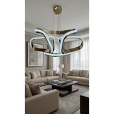 G-Light Köşeli Dron Simli Kelebek Kasa LED Sarkıt Avize Modern Salon - Oda Avizesi - 1 - Çok Renkli