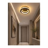 G-Light Kristal Taşlı 30 cm LED Plafonyer Avize – 3 Renk Işık, Oda ve Koridor Aydınlatma
