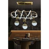 G-Light Kuzey Masa Üstü 3 Top Modern Sarkıt LED Avize - 1 - Gold
