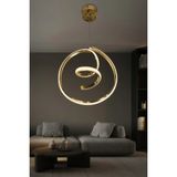 G-Light Modern Sarkıt Koridor Oda Avizesi Helezon - 1 - Gold