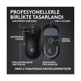 G Pro x Superlight 2c Kablosuz Oyuncu Mouse Hafif Hero 2 Sensör 32.000 DPI Siyah Yüksek Hassasiyet - Option-1 - 001-Renkli