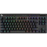 G Pro x Tkl Lıghtspeed Kablosuz Oyun Klavyesi, Ultra Portatif Sayısal Tuş Takımsız Tasarım, Lıghtsync Rgb, Pbt Tuş Başlıkları, Tıklamalı Anahtarlar (Gx Brown), Ingilizce Q Klavye, Siyah