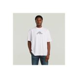 G-STAR RAW BEYAZ BASKILI ERKEK T-SHIRT