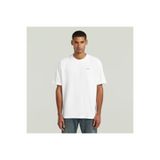 G-STAR RAW BEYAZ LOGOLU ERKEK T-SHIRT