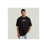 G-STAR RAW SİYAH BASKILI ERKEK T-SHIRT