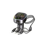 G15 FM Transmitter Araç Şarj Cihazı (18W Hızlı Şarj - USB/Type-C/TF Kart Destekli) G150690