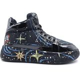 G24K441 Rhinestones Kadın Siyah Taşlı Bilekli Sneaker Ayakkabı