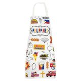 G2TUP Filipinler Mutfak Önlüğü Filipinli Önlük Filipinliler Hediyeler Filipinler Mutfak Hediyeleri Filipinler Temalı Hediyeler, Filipinler, Adjustable (49cm(19.3inch)*68cm(26.8inch))