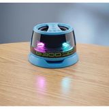 G300 Mıknatıslı Bluetooth Hoparlör Stand 5W LED Işıklı 5.4 (turkuaz) | 4 Saat Kesintisiz Çalışma, Telefon Tutucu Stand, Mor LED Aydınlatma, Ultra Taşınabilir, Güçlü Manyetik Vantuz