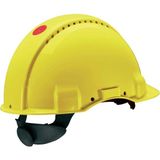 G3000 Havalandırmalı Vidalı Güvenlik Bareti Sarı - Çok Renkli