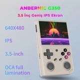 G350 Gri Retro El Oyun Konsolu 64 Gb - 3.5 İnç Ips Ekran Rk3326 İşlemci 3200 Mah Batarya (Psp, Ps1, Nds Destekli)