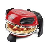 G3Ferrari Delizia Pizza Makinesi 3 Taş Tabanlı 400°C Pizza Fırını – Evde Taş Fırın Lezzeti Sunan İtalyan Pizza Oven - Kırmızı