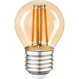 G45 Filament Edison Tip Rustik E-27 Bal Cam 6 W Led Ampul - Günışığı Erd-43 Beyaz