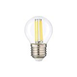 G45 Şeffaf Cam 6W E27 Mini Led Ampul - 3000K Gün Işığı Pembe