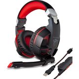G59 Kulaklık USB 7.1 Ps4 Uyumlu LED - Siyah Kırmızı Midastech