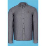 G674 Dewberry Erkek Gömlek-Açık Füme - 3XL