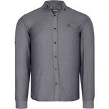 G674 Dewberry Erkek Gömlek-Düz Füme - 2XL