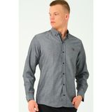 G674 Dewberry Erkek Gömlek-Füme-2 - 3XL