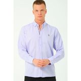 G674 Dewberry Erkek Gömlek-Lila-2 - 2XL