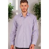 G726 Dewberry Erkek Gömlek-Düz Lila - 2XL