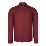 G785 DEWBERRY ERKEK GÖMLEK-BORDO