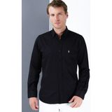 G785 Dewberry Erkek Gömlek-Siyah-1 - 3XL
