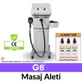 G8 Pro Masaj Aleti, Radyo Frekans+Vakum-Masaj-Zayıflama+G5 Masaj In Üst Modeli +3 Adet Yağ