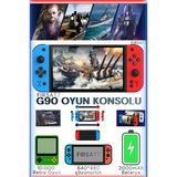 G90 10.000 Oyun El Atarisi Oyun Konsolu Yeni El Atari 2000 Mah Batarya 7inç Hd Ekran Gta Vcity Mario - Renkli