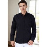 G976 Dewberry Erkek Gömlek-Siyah - 2XL