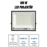 ga gözde aydınlatma 100W LED Projektör IP65 9000 Lümen 6400K Dış Mekan Su Geçirmez Beyaz Işık Aydınlatma
