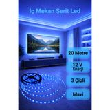 ga gözde aydınlatma 20 m ◆ Led Mavi Işık ◆ İç Mekan ◆ Yüksek Lümen ◆ Ekstra Kalın PCB ◆ ( TRAFOSUZ )