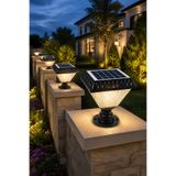 ga gözde aydınlatma 30W Set Üstü Solar Armatür Park Bahçe LED • IP65 Su Geçirmez Sensörlü Kumandalı RGB 3 Renk Işık