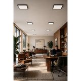 ga gözde aydınlatma Siyah Kasa 24W 30x30 Kare LED Panel • Sıva Üstü Tavan Avize • 1920 Lümen Beyaz Işık Modern Aydınlatma