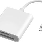 GA27 I-Os I-Pad ve I-Phone Uyumlu 8 Pin Lighting Çevirici Adaptör Micro Sd ve Sd Kart Okuyucu