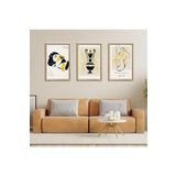 GAAGART 3'lü Ahşap Lamine Çerçeveli Mdf Tablo Antik Erkek Heykel 40 x 60 gartNM2120