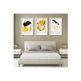 GAAGART 3'lü Ahşap Lamine Çerçeveli Mdf Tablo Antik Kadın Heykel 50 x 70 gartNM2131