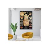 Gaagart Metal Çerçeveli Cam Diş Poliklinik Tablosu Diş Yapısı Poster, 60 X 90