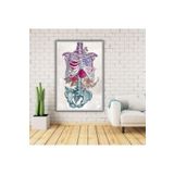 Gaagart Metal Çerçeveli Cam Fizik Tedavi Poliklinik Tablosu İskelet, 50 X 70
