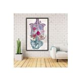 Gaagart Metal Çerçeveli Cam Fizik Tedavi Poliklinik Tablosu İskelet, 60 X 90