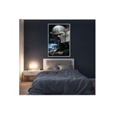GAAGART Metal Çerçeveli Cam Tablo Yüzüklerin Efendisi Karakteri Gollum 60 x 90 gartNM6400