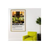 Gaagart Metal Çerçeveli Temperli Cam Tablo Film Afişi Breaking Bad 2008, 70 X 100