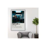 Gaagart Metal Çerçeveli Temperli Cam Tablo Film Afişi Fight Club 1999, 40 X 60