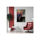 GAAGART Metal Çerçeveli Temperli Cam Tablo Matrix Karakteri Morpheus 30 x 40 gartNM6557