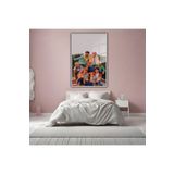 GAAGART Metal Çerçeveli Temperli Cam Tablo Müzik Grubu BTS 70 x 100 gartNM6052