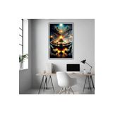 GAAGART Metal Çerçeveli Temperli Cam Tablo Savaş Masası Görseli 40 x 60 gartNM5280