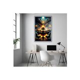 GAAGART Metal Çerçeveli Temperli Cam Tablo Savaş Masası Görseli 60 x 90 gartNM5277