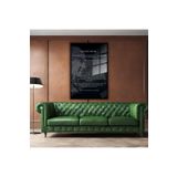 Gaagart Metal Çerçeveli Temperli Cam Tablo Siyah Beyaz Gençliğe Hitabe, 40 X 60
