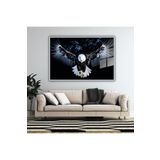Gaagart Metal Çerçeveli Yatay Cam Tablo Kartal, 100 X 70