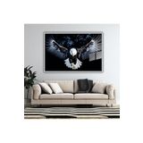 Gaagart Metal Çerçeveli Yatay Cam Tablo Kartal, 60 X 40