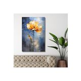Gaagart Tekli Dikey Kanvas Duvar Tablosu Dekoratif Turuncu Çiçek, 30 X 40